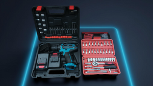 Taladro Inalámbrico Profesional 96V + Kit Completo 42 Piezas
