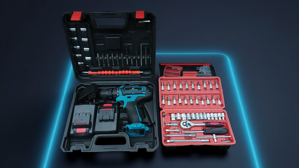 Taladro Inalámbrico Profesional 96V + Kit Completo 42 Piezas