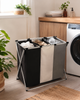 Cesta Organizadora Ropa Sucia 3 Compartimentos Plegable – Ofertop