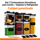 Set 7 Contenedores Herméticos para Cocina – Organiza tu Refrigerador