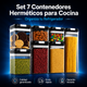 Set 7 Contenedores Herméticos para Cocina – Organiza tu Refrigerador