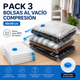 Pack 3 Bolsas al Vacío Compresión 68x98 cm — Ahorra 80% Espacio