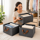 Pack 3 Canastas Organizadoras Plegables de Tela para Closet